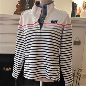 L.L. Bean Multicolor Striped Button-Up Shirt